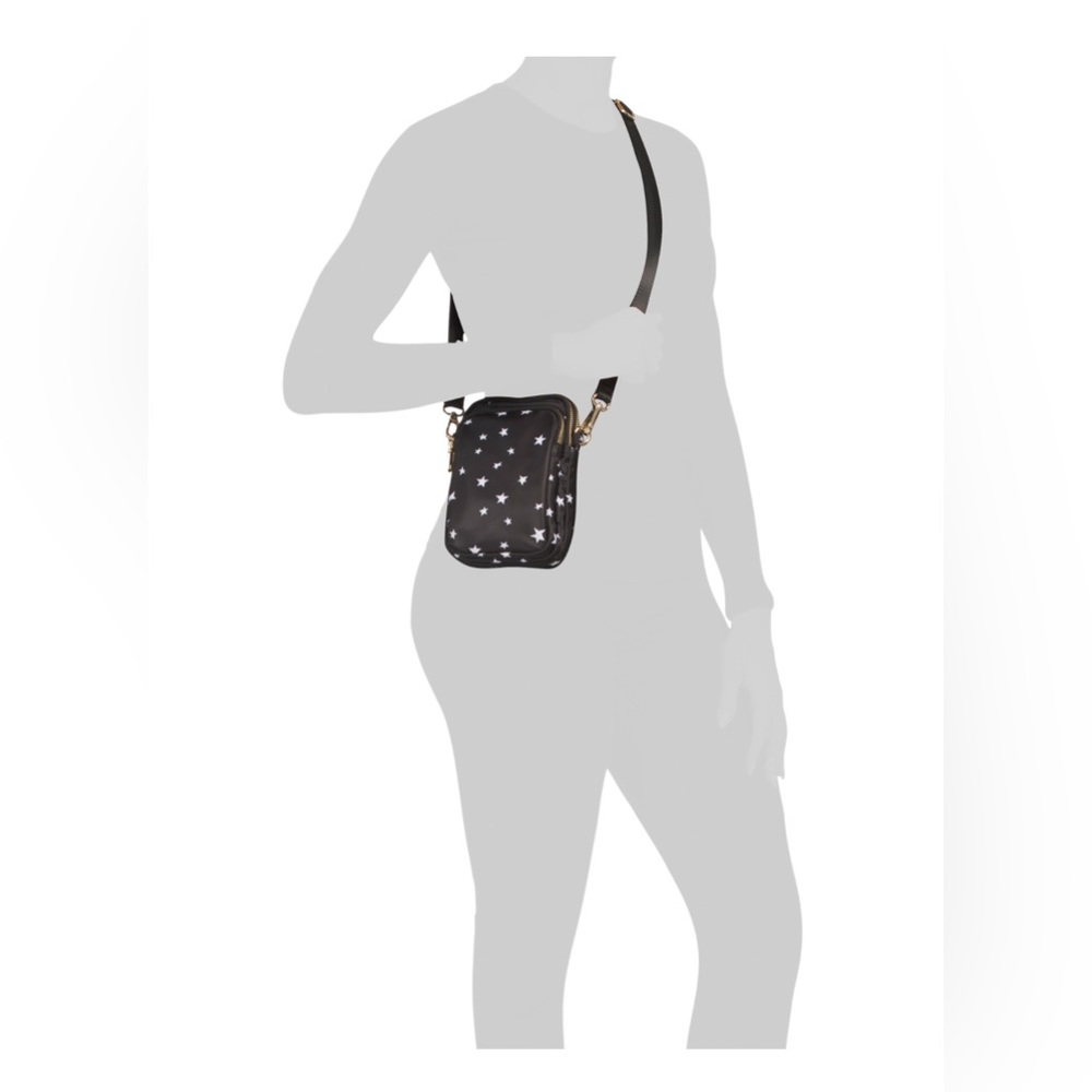 *new* SOL & SELENE Nylon Divide And Conquer Printed Dual Entry PhoneCrossbody